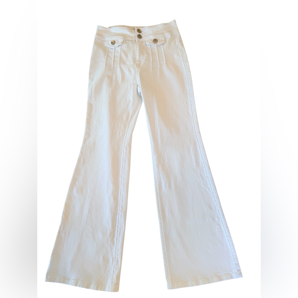 Victor Glemaud for Target White High Rise Flare Jeans Sz 4 Cotton Stretch
